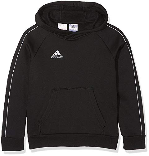 Adidas CORE18 Hoody Y Sudadera, Unisex Niños, Negro/Blanco, 128