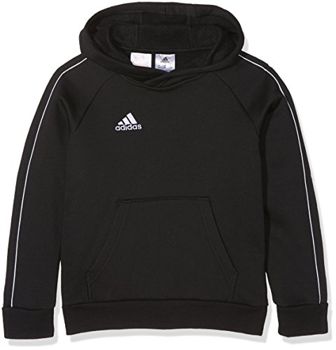 Adidas CORE18 Hoody Y Sudadera, Unisex Niños, Negro/Blanco, 128