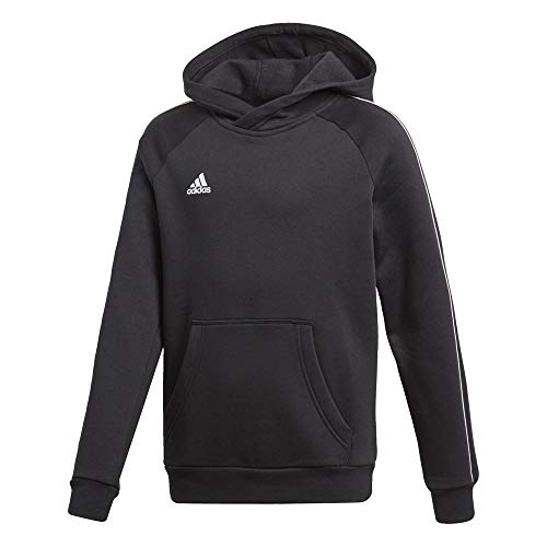 Adidas CORE18 Hoody Y Sudadera, Unisex Niños, Negro/Blanco, 128