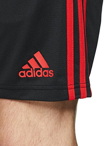 adidas FEF TR SHO Pantalón Corto Entrenamiento Federación Española de Fútbol, Hombre, Negro/Rojo, M