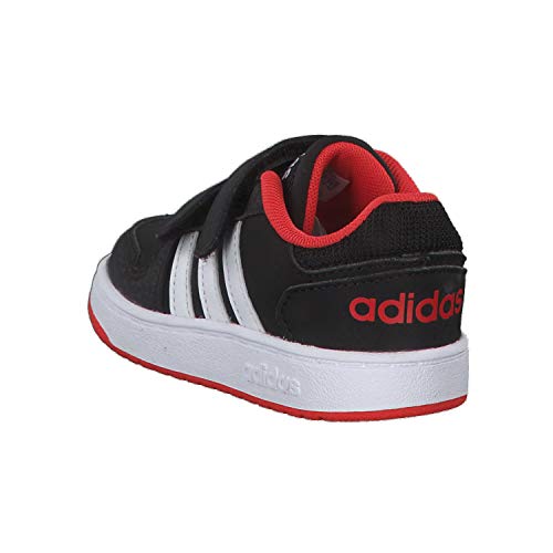 Adidas Hoops 2.0 CMF I, Zapatillas Unisex bebé, Negro (Core Black/Footwear White/Hi/Res Red 0), 25 EU