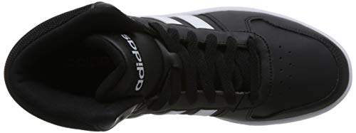 adidas Hoops 2.0 Mid, Zapatos de Baloncesto para Hombre, Negro (Core Black/FTWR White/Core Black Core Black/FTWR White/Core Black), 43 1/3 EU