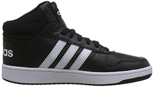 adidas Hoops 2.0 Mid, Zapatos de Baloncesto para Hombre, Negro (Core Black/FTWR White/Core Black Core Black/FTWR White/Core Black), 43 1/3 EU