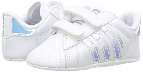 adidas Superstar Crib, Zapatillas Unisex bebé, Blanco (Footwear White/Footwear White/Core Black 0), 21 EU
