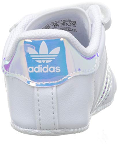 adidas Superstar Crib, Zapatillas Unisex bebé, Blanco (Footwear White/Footwear White/Core Black 0), 21 EU