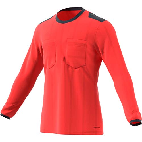 adidas UCL Ref JSY LS Camiseta de Manga Larga Arbitraje UEFA Champions League, Hombre, Rojo (Rojbri/Rojbri), XL