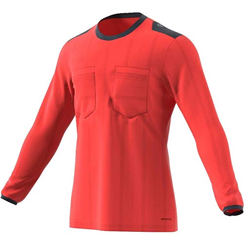 adidas UCL Ref JSY LS Camiseta de Manga Larga Arbitraje UEFA Champions League, Hombre, Rojo (Rojbri/Rojbri), XL