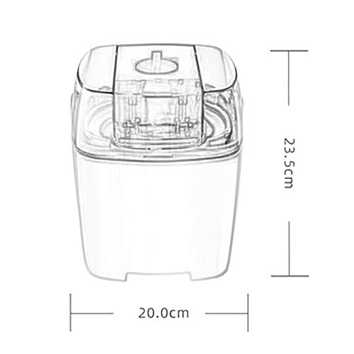 Admir Eléctrico Máquina para Hacer Helados con Congelador Incorporado,Soft Máquina De Helados Domésticos Niños,Pequeño Máquina para Hacer Hielo Contraparte Naranja