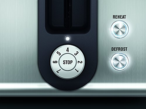 AEG AT7750 Tostadora Serie 7 (Doble Ranura, 850W, 7 Niveles de Potencia, Descogelador, Función Horneado, Soporte para Bolleria, Recogemigas, Tapa Antipolvo, 1m de Longitud Cable, Inox)