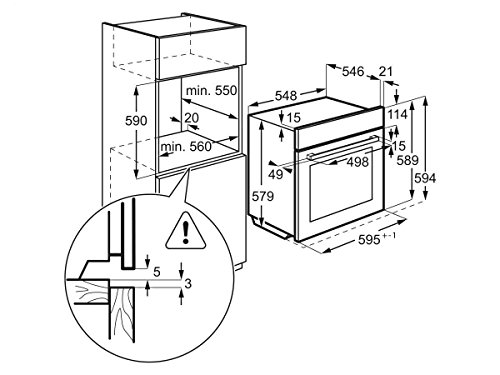 AEG BSK784i-1 BSK782220M + placa de inducción IKB64411IB incluye extractor telescópico TR1LFSTV Hob²Hood.