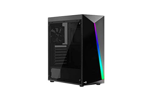 Aerocool SHARD, caja de PC, ATX, panel acrílico, RGB 13 modos, ventilador 12cm