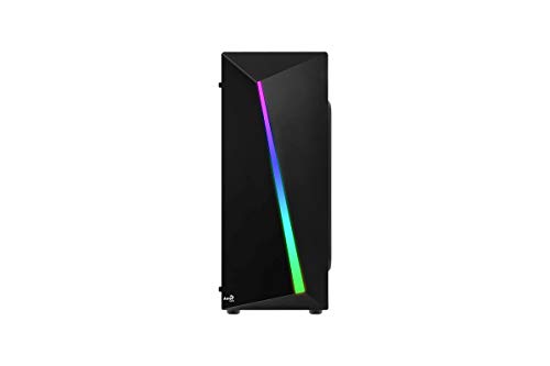Aerocool SHARD, caja de PC, ATX, panel acrílico, RGB 13 modos, ventilador 12cm