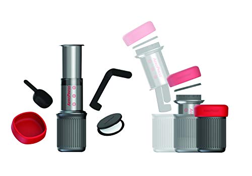 AeroPress - 10R11 - Go - Cafetera de plástico, ideal para viajar, color gris