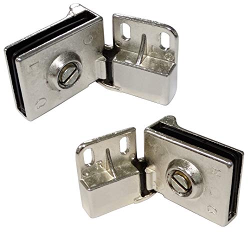 AERZETIX: 2x Bisagras para puerta de vidrio cristal C41061