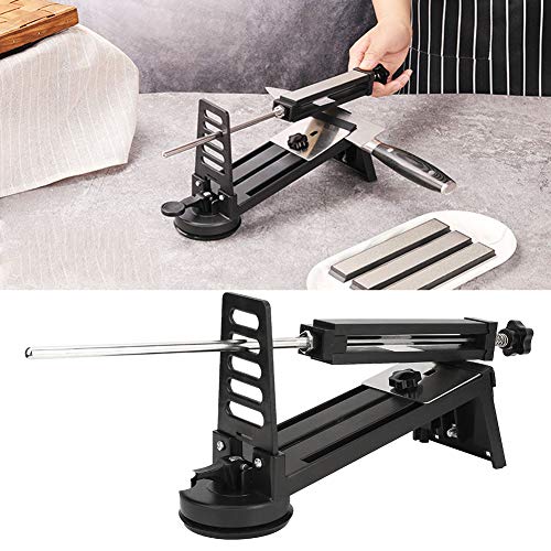 Afilador de ángulo fijo, kit de afilado de cuchillos de piedra de afilar de cocina, herramientas del sistema de sujeción de piedra de afilar con manual de instrucciones