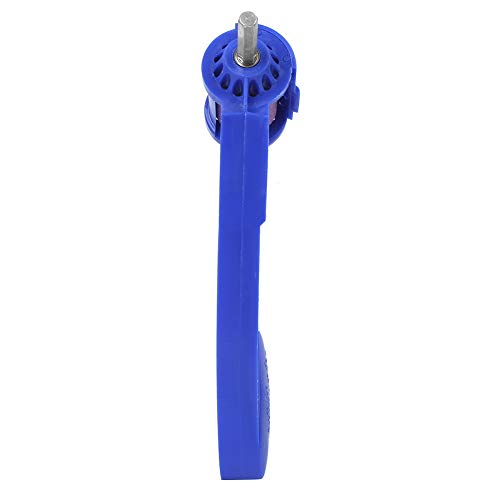 Afilador De Brocas,Sacapuntas De Broca,Afilador De Brocas Portátil,Con Llave Inglesa,Corindón + Abs + Acero,Color Azul,Color Azul,Peso Ligero y Tamaño Compacto, Fácil De Llevar