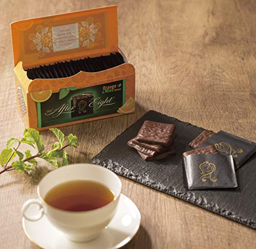 After Eight Láminas de chocolate negro con interior de menta y naranja, 1 x 223 g