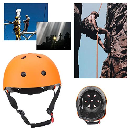 Agatige Casco de Seguridad para Escalada, Casco ventilado Ajustable para montañismo, Ciclismo, Patinaje(L)