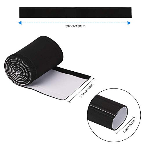 AGPtEK - Organizador de Cables En Material Elastico De Neopreno ( longitud 149cm x 10 cm de amplia), 1 pieza