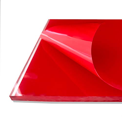A+H - Lámina de plástico PET similar al plexiglás, 2000 x 1000 x 2 mm con lámina protectora en ambos lados