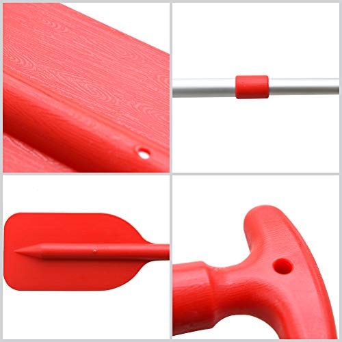 Ahagut Remo Remo de Aluminio Sup Remo Remo de Kayak Desmontable para Bote Inflable, Canoa, Bote de Remo Bote de Canoa