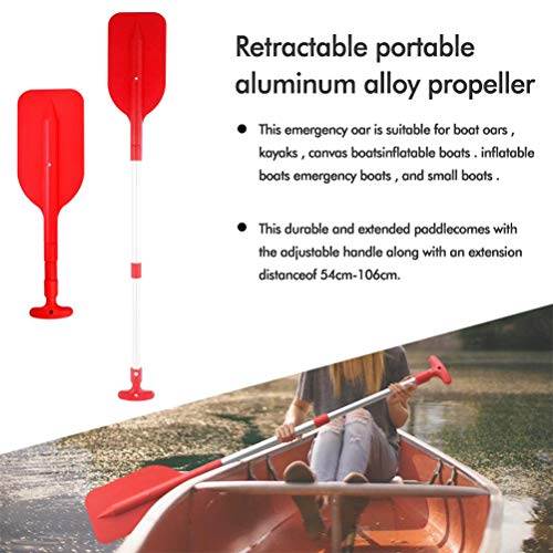 Ahagut Remo Remo de Aluminio Sup Remo Remo de Kayak Desmontable para Bote Inflable, Canoa, Bote de Remo Bote de Canoa