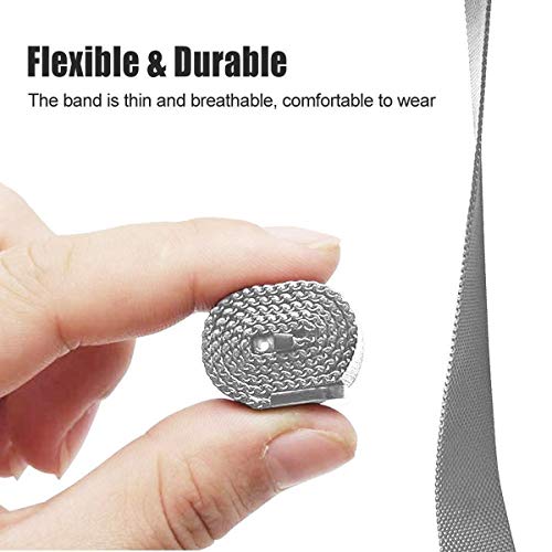 AHANGA Correa para Mi Band 4 Xiaomi Mi Band 3 Correas Metal Pulsera de Actividad Reloj Milanés Wristband Repuesto Bandas de Acero Inoxidable Agradable con Cierre magnético Cerradura Imán Pulseras