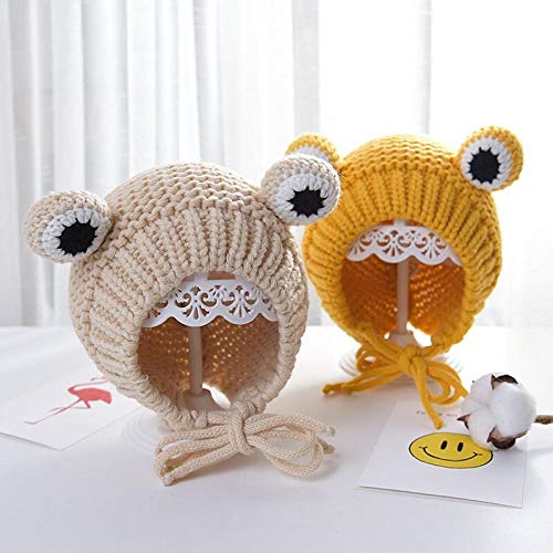 Aibccr Sombrero de bebé Otoño e Invierno Bebés y niños pequeños Junio ​​Recién Nacido-4 años Hombres y Mujeres Bebé Sombrero de Invierno de Punto Lindo