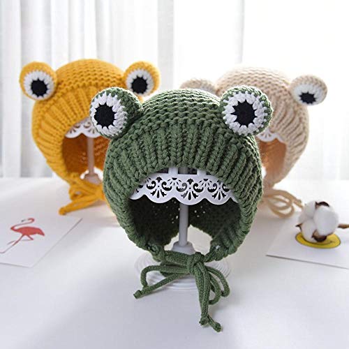 Aibccr Sombrero de bebé Otoño e Invierno Bebés y niños pequeños Junio ​​Recién Nacido-4 años Hombres y Mujeres Bebé Sombrero de Invierno de Punto Lindo
