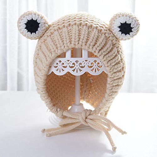 Aibccr Sombrero de bebé Otoño e Invierno Bebés y niños pequeños Junio ​​Recién Nacido-4 años Hombres y Mujeres Bebé Sombrero de Invierno de Punto Lindo
