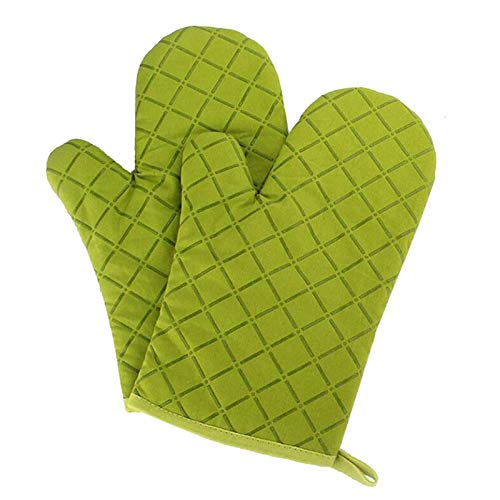 AidShunn Guantes Horno Cocina - Parrilla BBQ Resistente al Calor Antideslizante Algodón Algodón Manguitos Largos cocinar Parrilla Hornear Barbacoa Potholder - 1 par