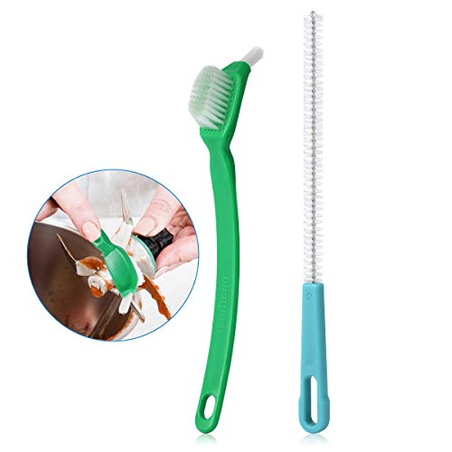 AIEVE Cepillo De Limpieza, Juego De Limpieza De Cepillos De 2 Piezas para Limpiar Todas Las Ollas De Mezcla Cuchillas De Mezcla - Ideal para Thermomix Tm5 Tm6 Tm31 Tm21