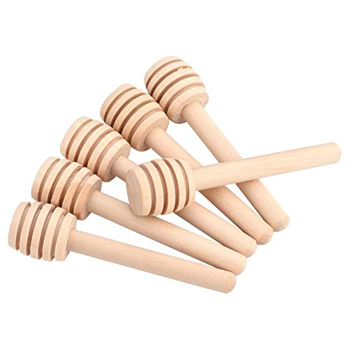 Aigend Cuchara de Miel - 50Pcs / Set Mini 8cm de Madera Cuchara de Miel Sticks de Miel Tarro de Dosificación