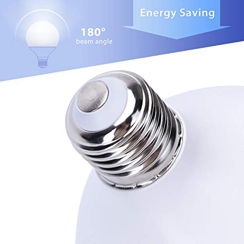Aigostar - Pack de 3 Bombillas LED G95, globo, 15W, casquillo gordo E27, 1275 lumen, luz blanca 6400K [Clase de eficiencia energética A+]