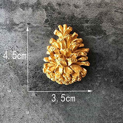 AILOVA - Molde de Silicona para Fondant con Forma de Cono de Frutos Secos de Pino para decoración de Pasteles de Chocolate