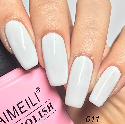 AIMEILI Esmalte De Uñas Soak Off UV LED Uñas De Gel - Studio White Arctic White (011) 10ml