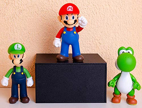 AINOLWAY 3pcs / Set Super Mario Toys - Figuras de Mario y Luigi - Figuras de acción de Yoshi y Mario Bros Figuras de Juguete de PVC de Mario