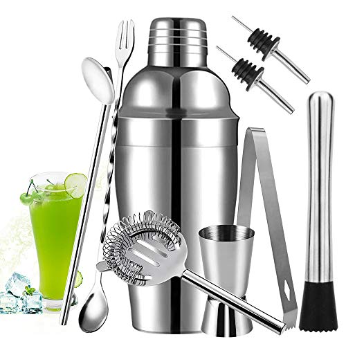Aiooy Cocktail Shaker,Coctelera, Coctelera Para Cocteles, Cocktail Kit, Kit Cocteleria, Cocteleras De 750 ml Con Colador Integrado