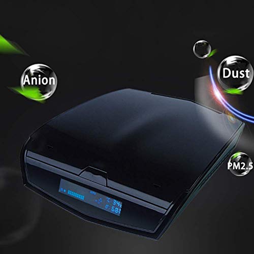 Aire Inteligente Desinfección de la Máquina Coche Purificador de Aire Filtro de Iones Negativos Del Vehículo Purificador de Aire Ambientador de Aire Llevado Elegante Luz de la Pantalla Brown,N
