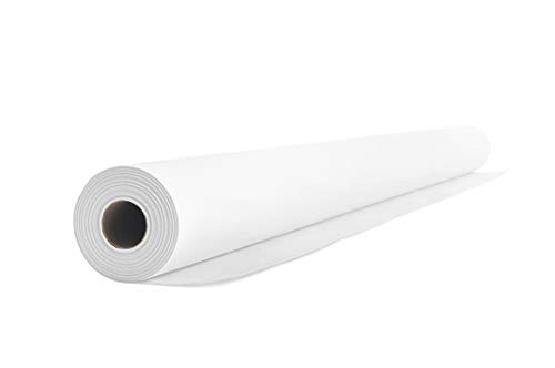 Airlaid Rollo de mantel, 1,2 m x 24 m, rollo de mantel, tela similar a la tela, boda, bautizo, cumpleaños, comunión, catering, hotel, gastronomía, calidad premium, Blanco, 1 Tischdeckenrolle