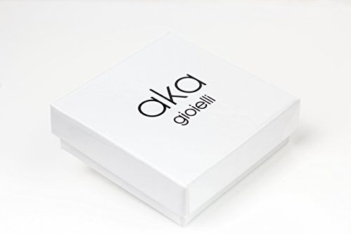 AKA Joyas - Pendientes Mujer Muñeca Japonesa en Plata de Ley 925 Esmalte y Cristales Swarovski, con la palabra Amor escrita