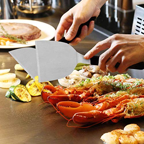 AKlamater - Kit de herramientas de barbacoa de grado profesional de acero inoxidable para parrilla Teppanyaki