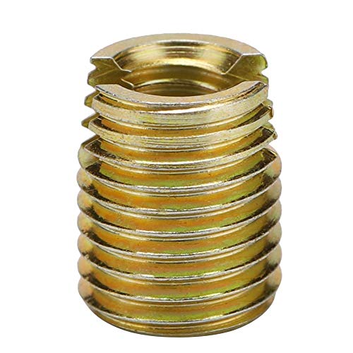 Akozon Tornillo Inserto Inserciones de Rosca Autorroscantes, 20Pcs 302 Tornillo de acero al carbono Reparación de accesorios(Inner M8*1.25 Outer M12*1.5)