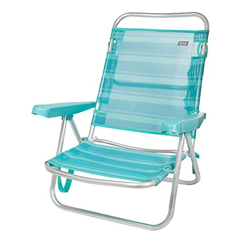 Aktive 53962 - Silla multiposición aluminio 61 x 43 x 82 cm - mediterráneo