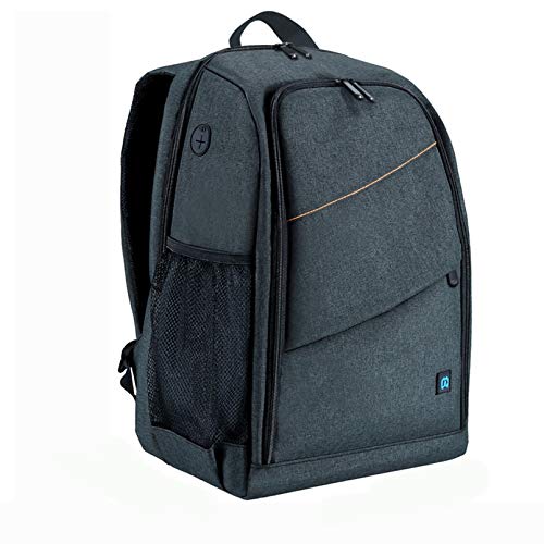 Al Aire Libre Impermeable Portable Dual Hombros A Prueba De Arañazos Mochila Portátil PTZ Estabilizador De La Cámara del Bolso con La Cubierta De La Lluvia,Gris