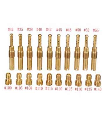 Alamor 10Pcs Carburador Principal Con Conjunto Lento / Pilot Jet Kit Para Pwk Keihin Oko Cvk 150Cc 125Cc Gy6