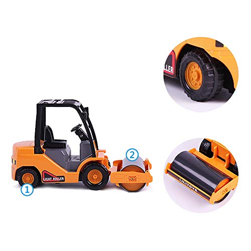 Alapet Juguete para niños Ingeniería Coche Coche Rodillo de camino Modelo de niño Niño de 6 a 6 años de edad Caja de regalo Camino pequeño Rodillo Coche Inercia Potencia Interacción entre padres e hij