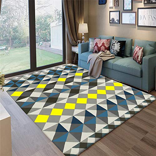 Alayth Alfombras Online Alfombra de Pelo Corto Antideslizante Fácil de Limpiar de Fibra de Vidrio Resistente al Desgaste Antiestático-120 * 160cm