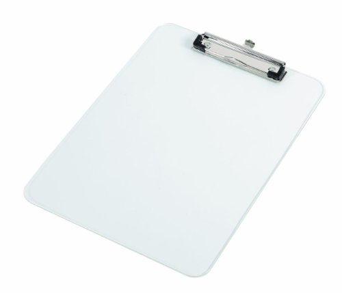 Alba Platrans - Portapapeles de plástico con clip para DIN A4 (22,5 x 31,5 cm), transparente