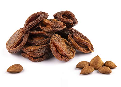 Albaricoques silvestres de montaña orgánicos rellenos con una semilla de albaricoque dulce Fairtrade de Uzbekistán 1 kg BIO crudos, sin vapor secos, secados al sol, sin azúcar o aceite añadido 1000g